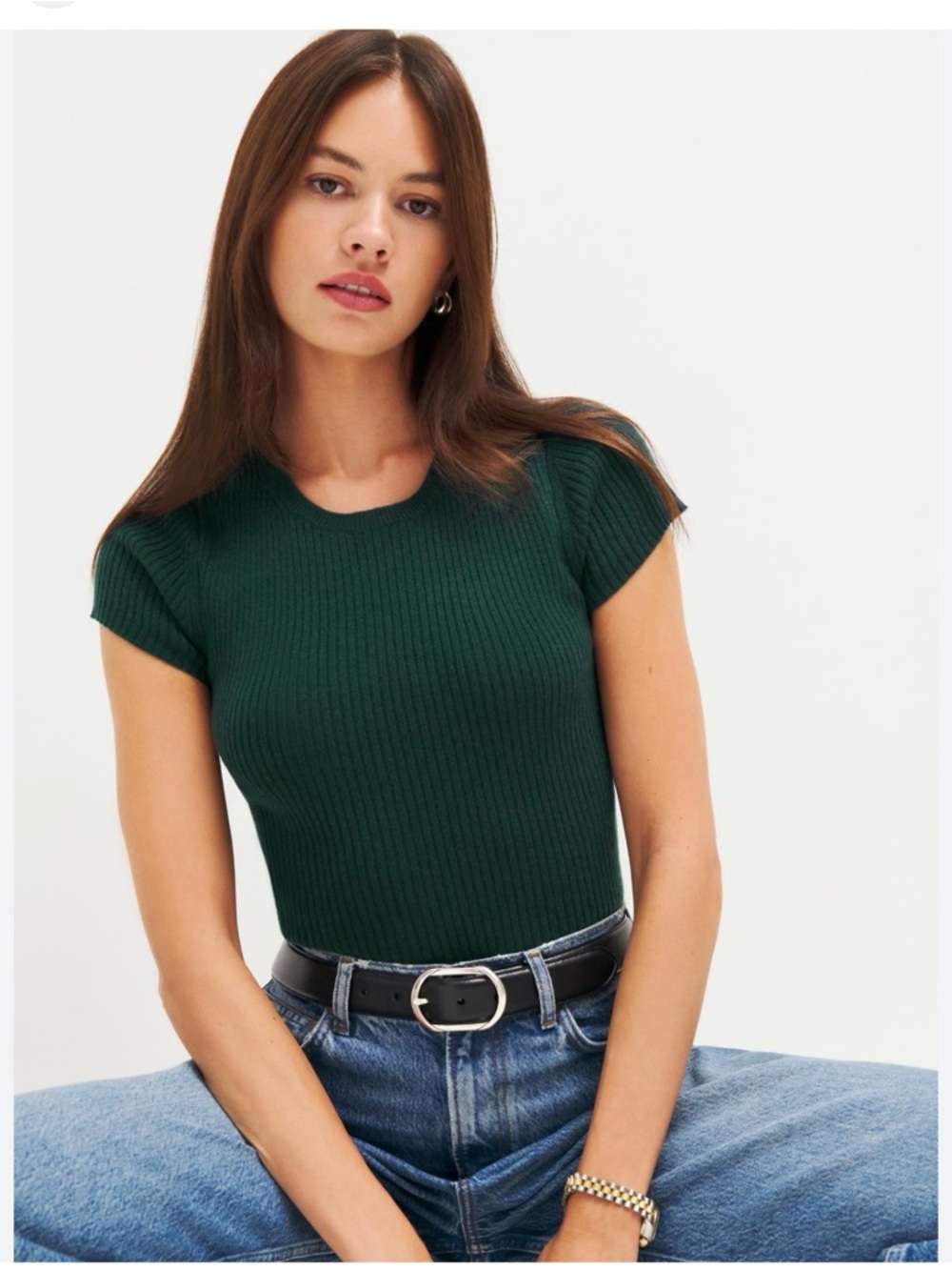 Reformation Teo Cashmere Top